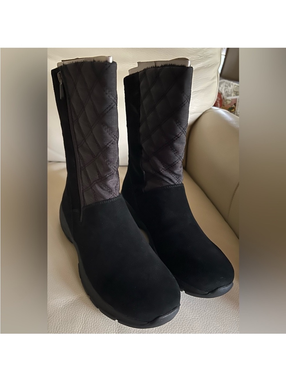 Lands' End All Weather Thermolite Insulated Boots Black Women's Size 11 NWT